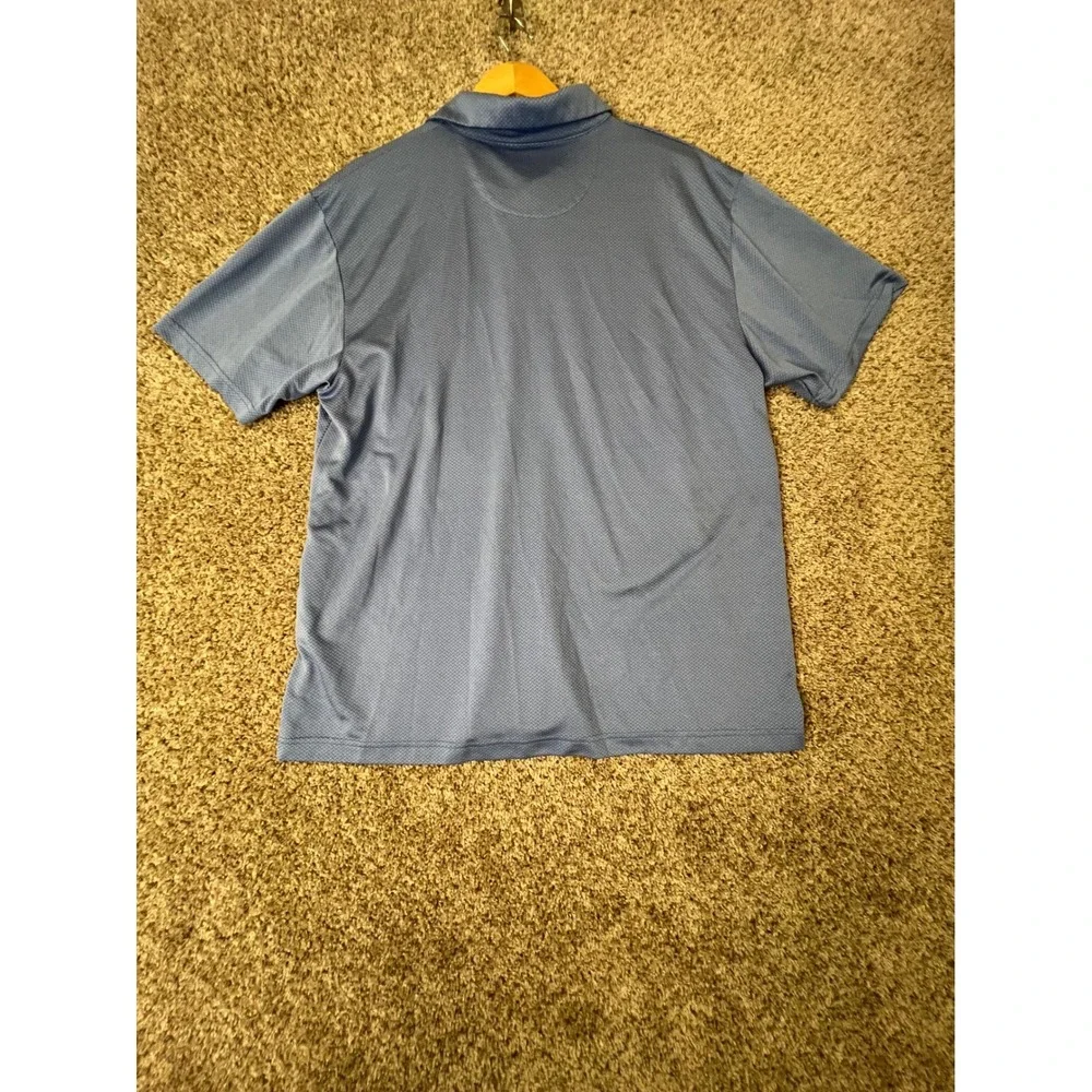 Adidas & Callaway Golf Polo Shirt Bundle Mens XL Blue White Opti-Dri Lot of 2